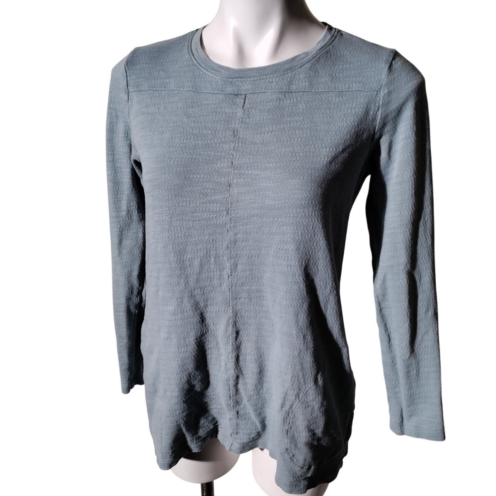 J. Jill Womens Small Petite Long Sleeve Pullover Cozy Light Blue